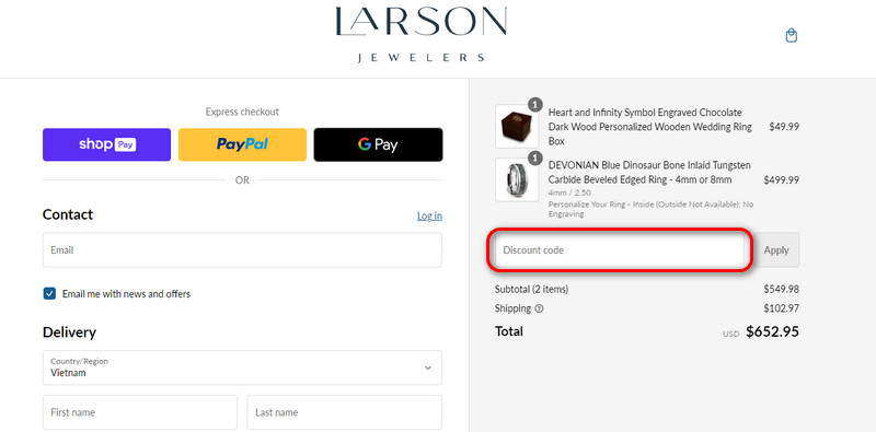 Larson Jewelers Coupons