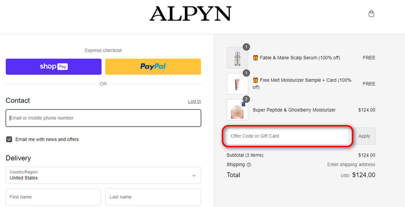 Alpyn Beauty coupons