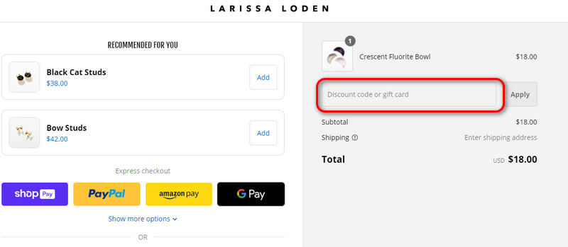 Larissa Loden coupon code