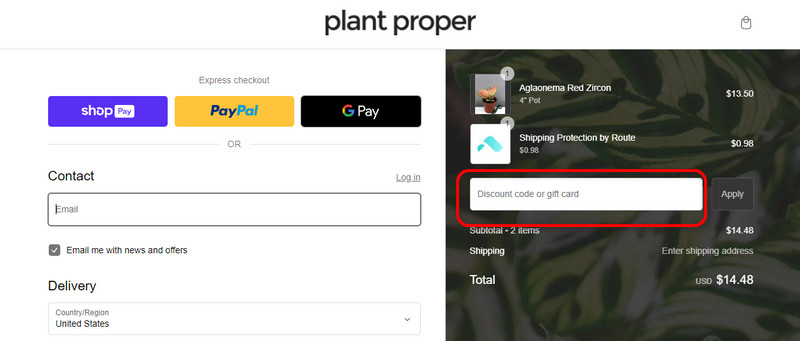 Plant Proper coupons